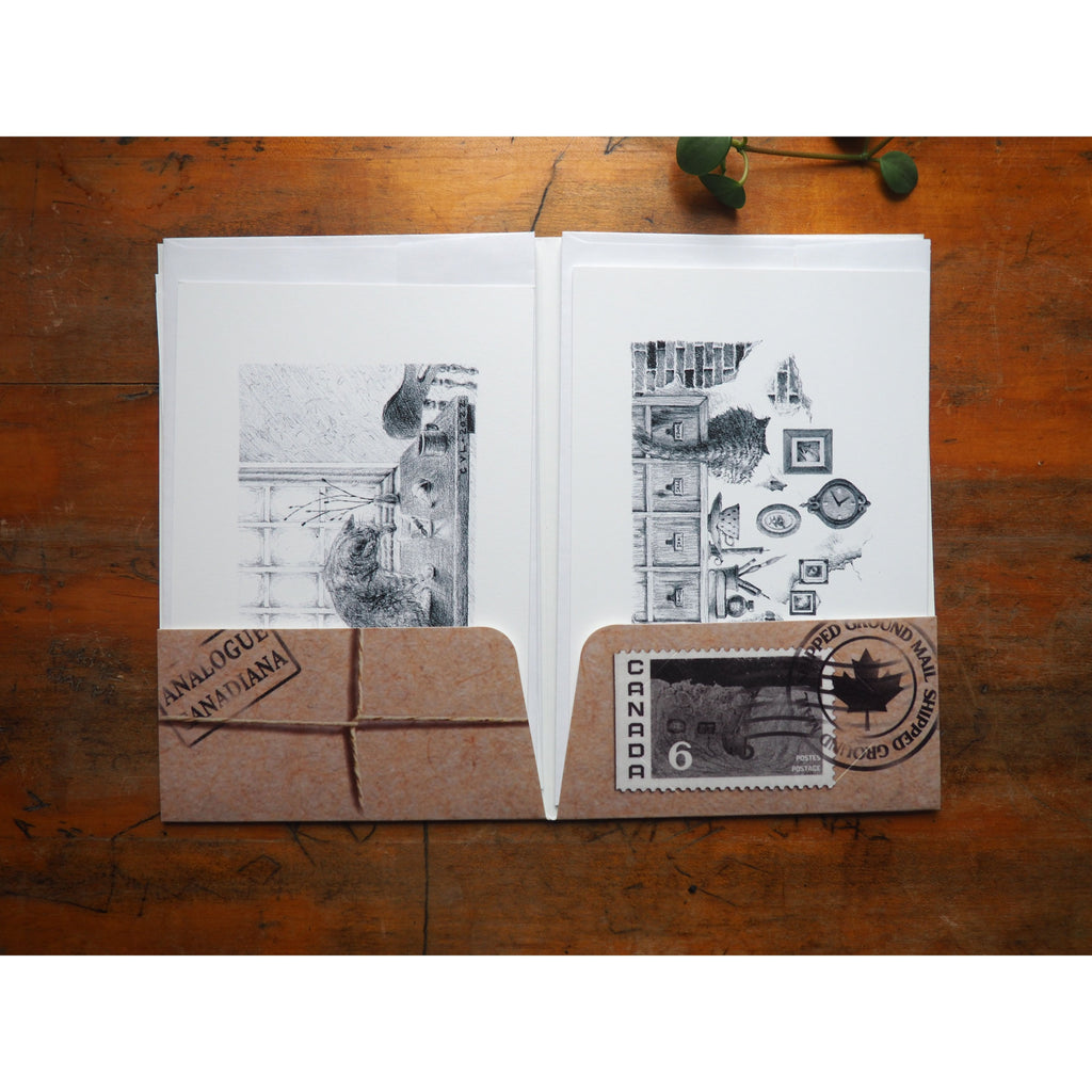 Chantal Veronique Illustration & Design - Correspondence Cards Set ( 6 Extra Large with Envelope)