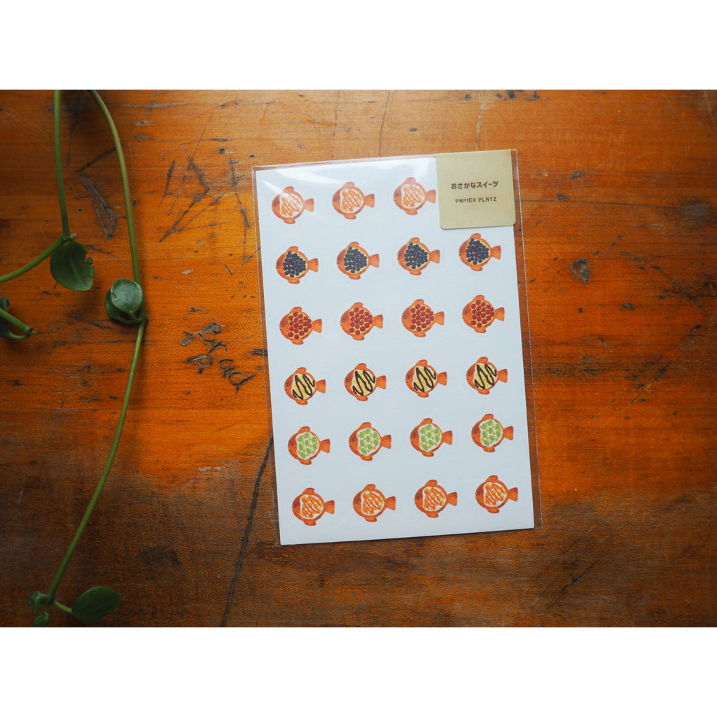 Papier Platz - Stickers - 1 Sheet - Taiyaki (55-012)
