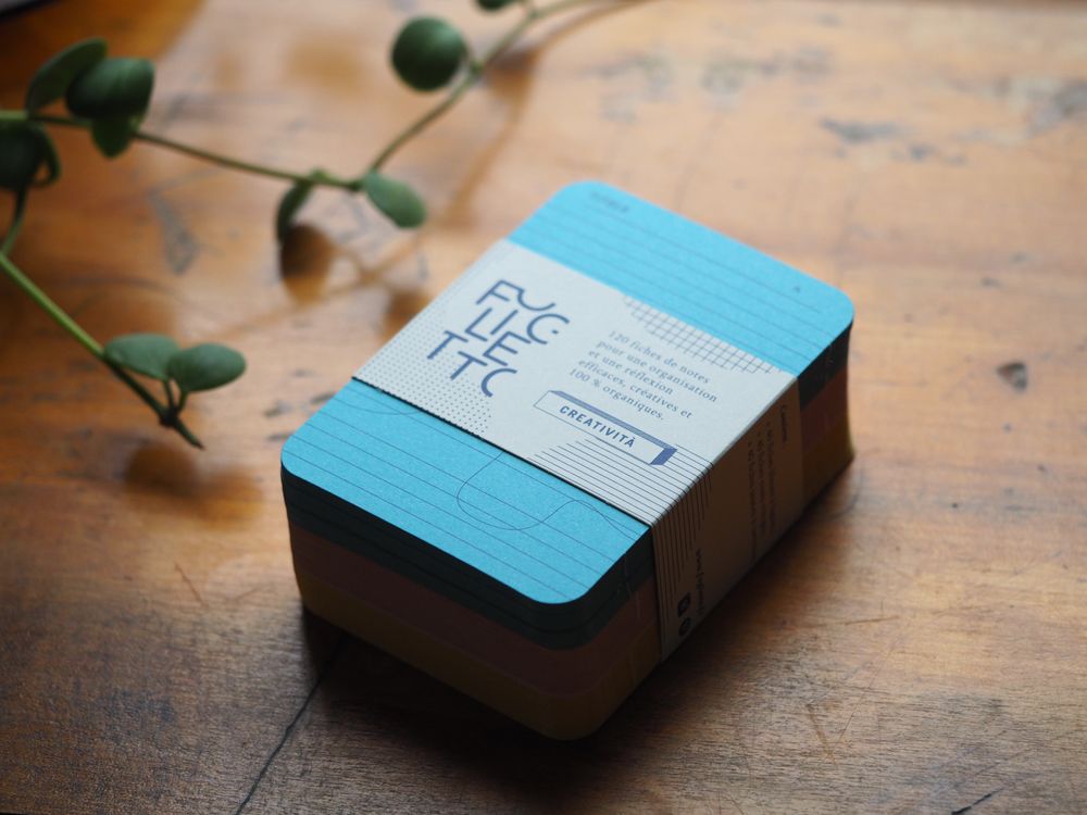 Foglietto - Memo Cards - Deck of 120 - A7 - Creatività (Blue/Pink/Yell ...
