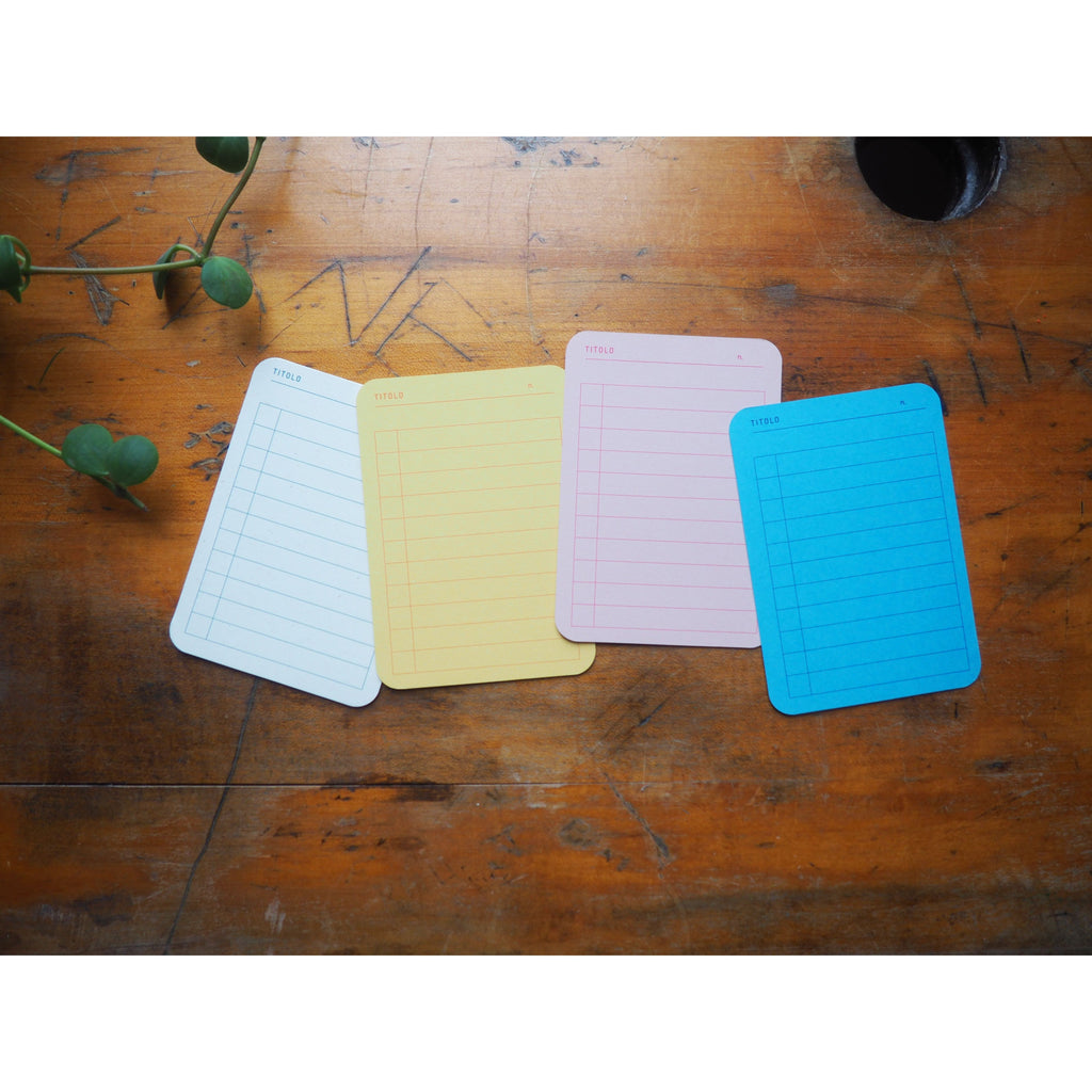 Foglietto - Memo Cards - Deck of 120 - A7 To-Do (Pink/Yellow/Blue/White)