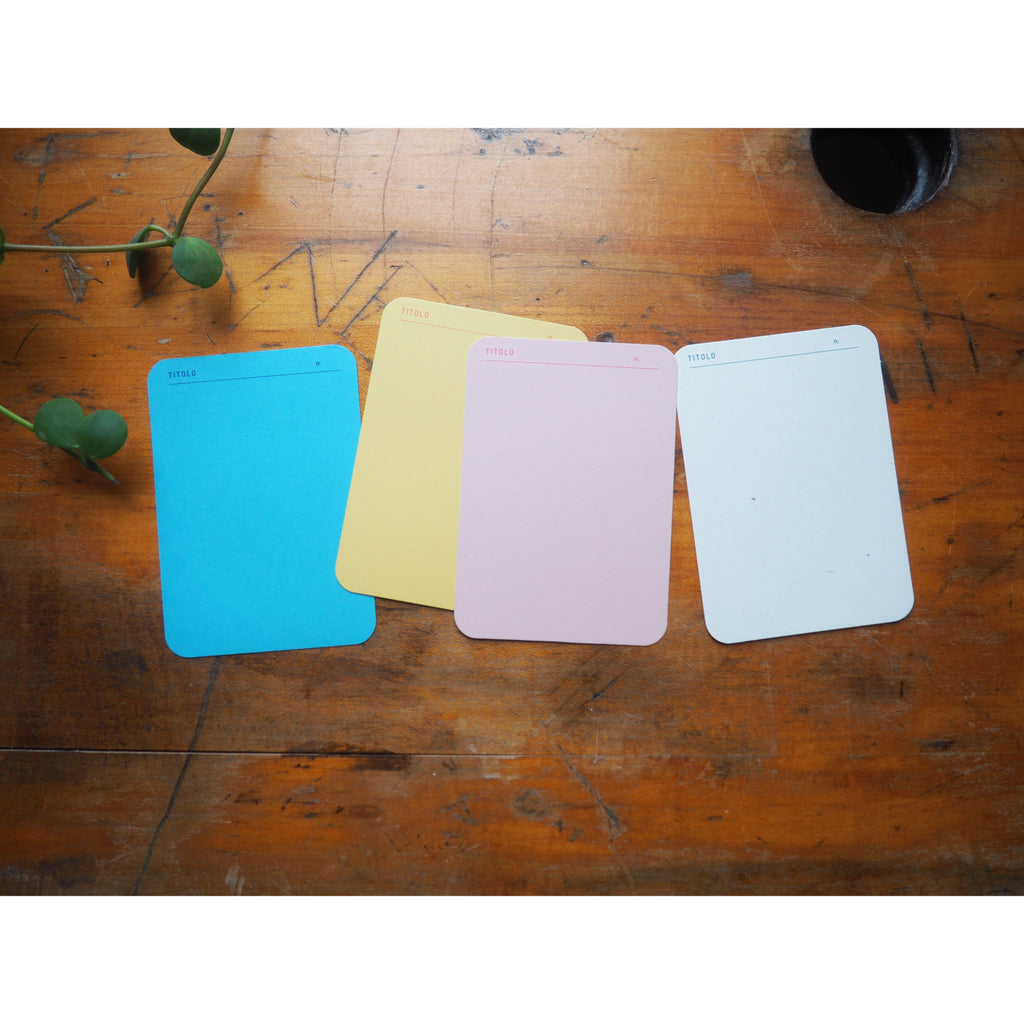 Foglietto - Memo Cards - Deck of 120 - A7 Spazio (Pink/Yellow/Blue/White)