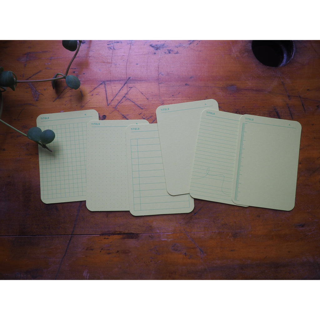 Foglietto - Memo Cards - Deck of 120 - A7 Green