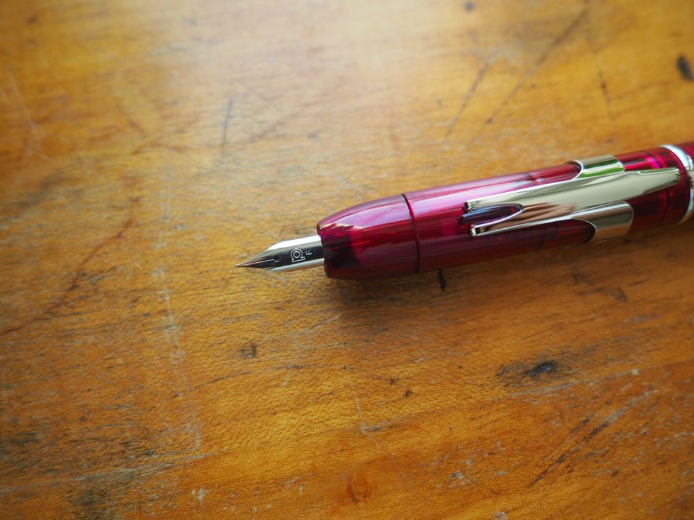 Platinum Curidas Fountain Pen - Grand Red