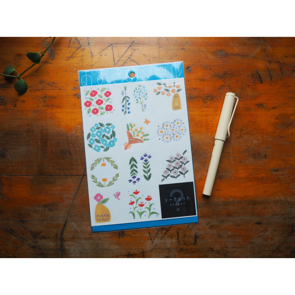 Hitotoki - Large Stickers - 12 Stickers - Bouquet