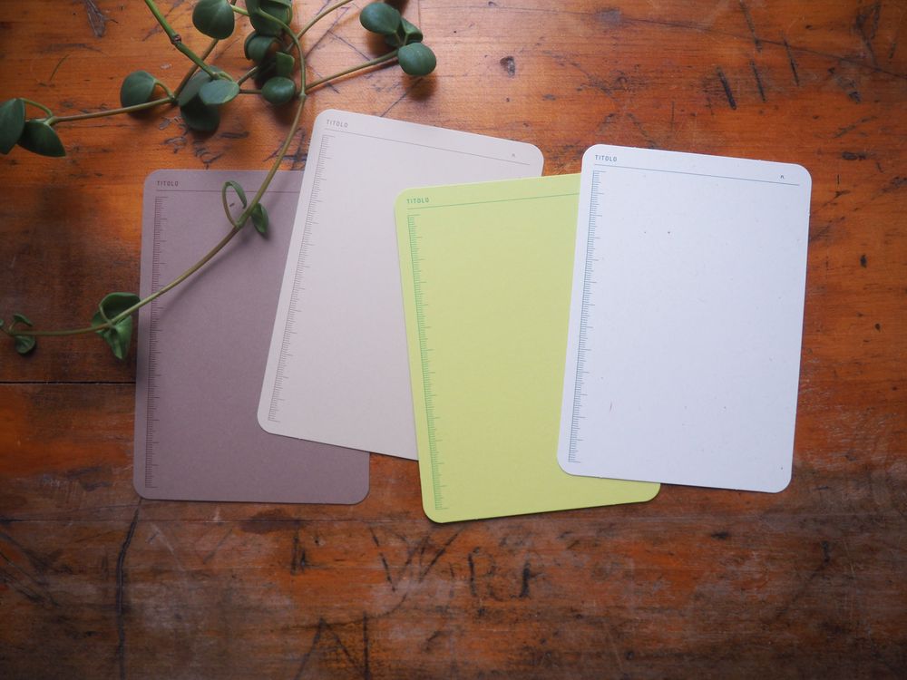 Foglietto - Memo Cards - Deck of 60 - A6 - Regola (Beige/Brown/Tatin G ...
