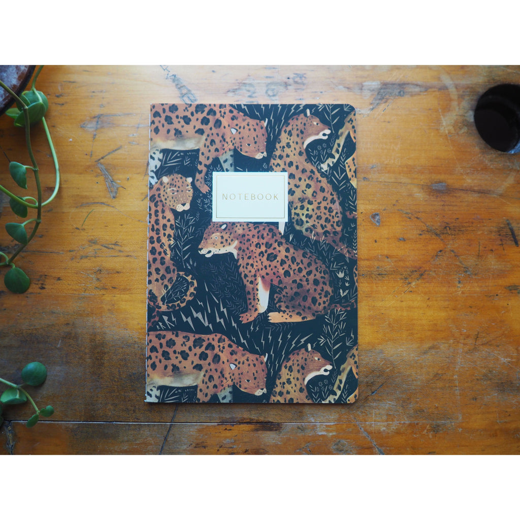 Bruno Visconti A5 Lined Notebook - Leopard