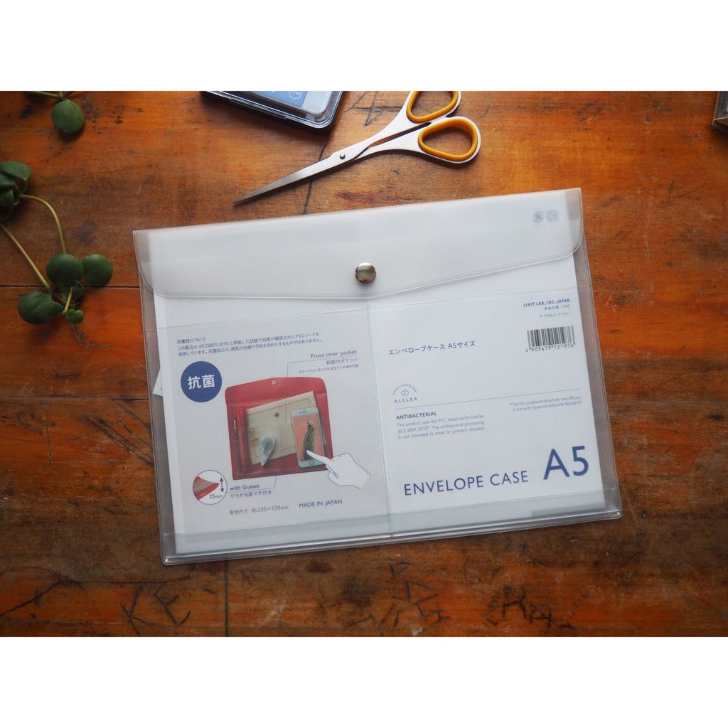 Lihit Lab - Envelope Case A5 - Clear (F-7744-1)