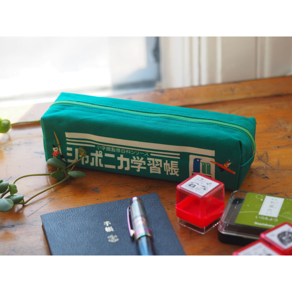 Showa Note Box Pen Pouch - Green