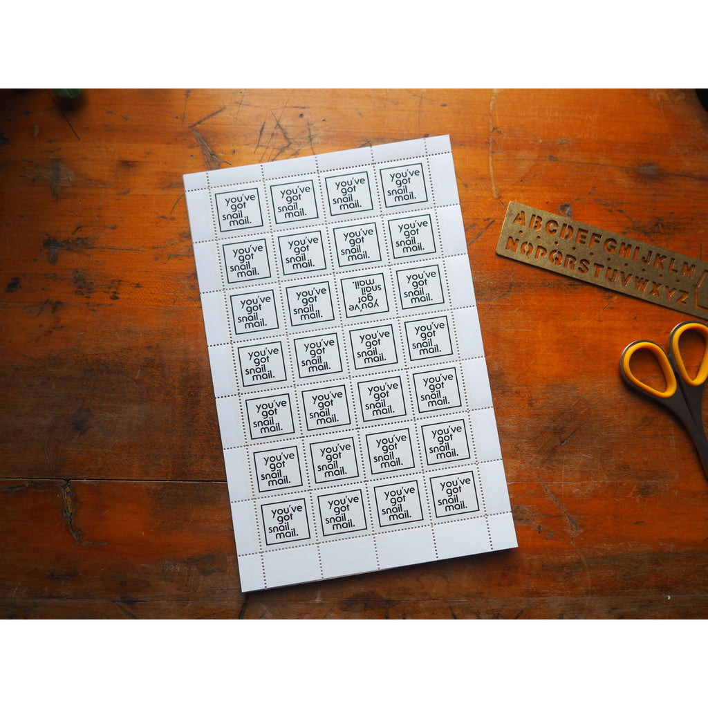 The Portland Stamp Company - You've Got Snail Mail - Lick & Stick Stamps
