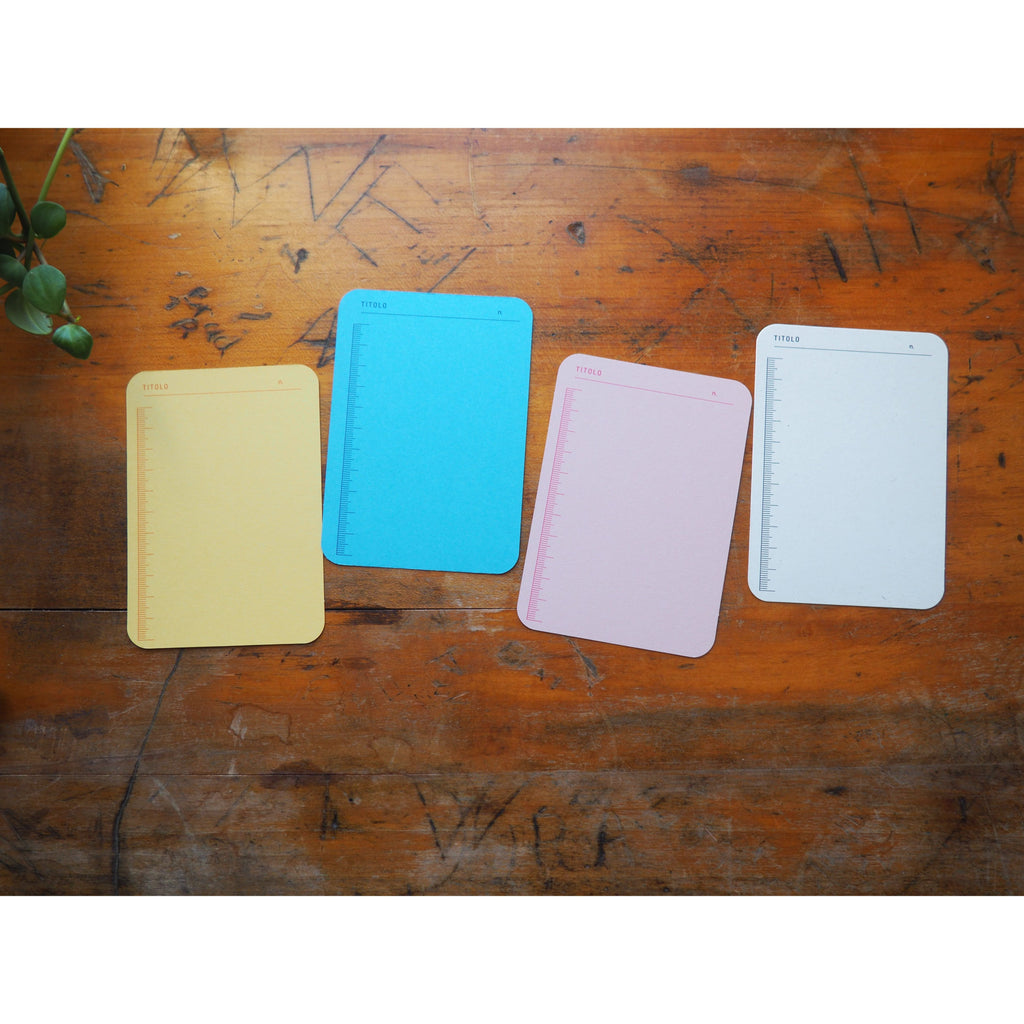Foglietto - Memo Cards - Deck of 120 - A7 Regola (Pink/Yellow/Blue/White)