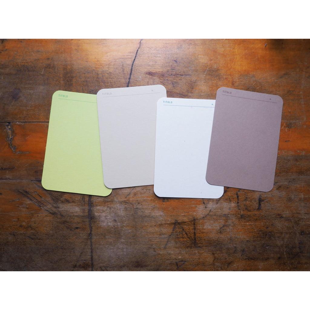 Foglietto - Memo Cards - Deck of 120 - A7 Spazio (Green/Beige/Brown/White)