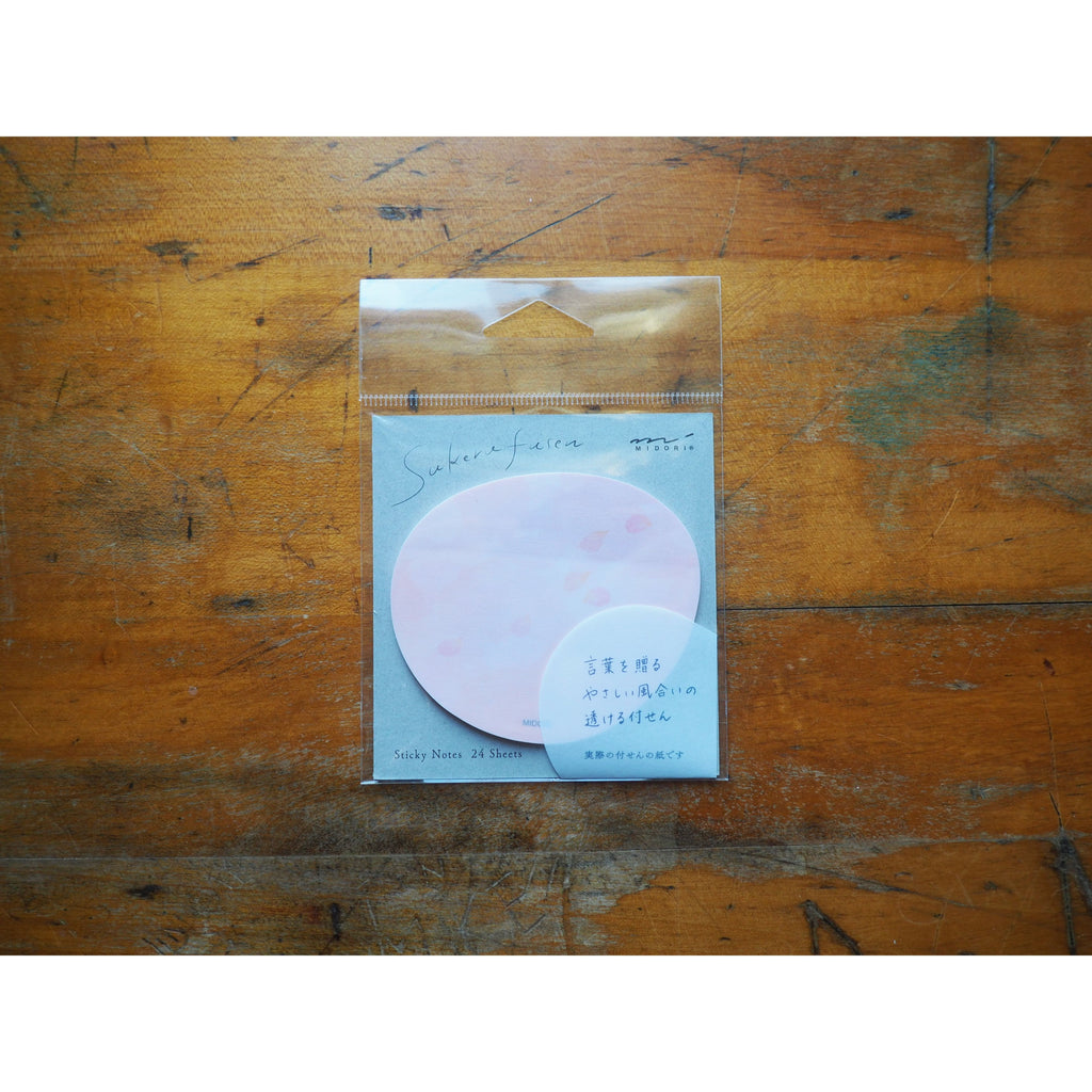 Midori Sukeru Fusen Sticky Notes - Petal Pinks