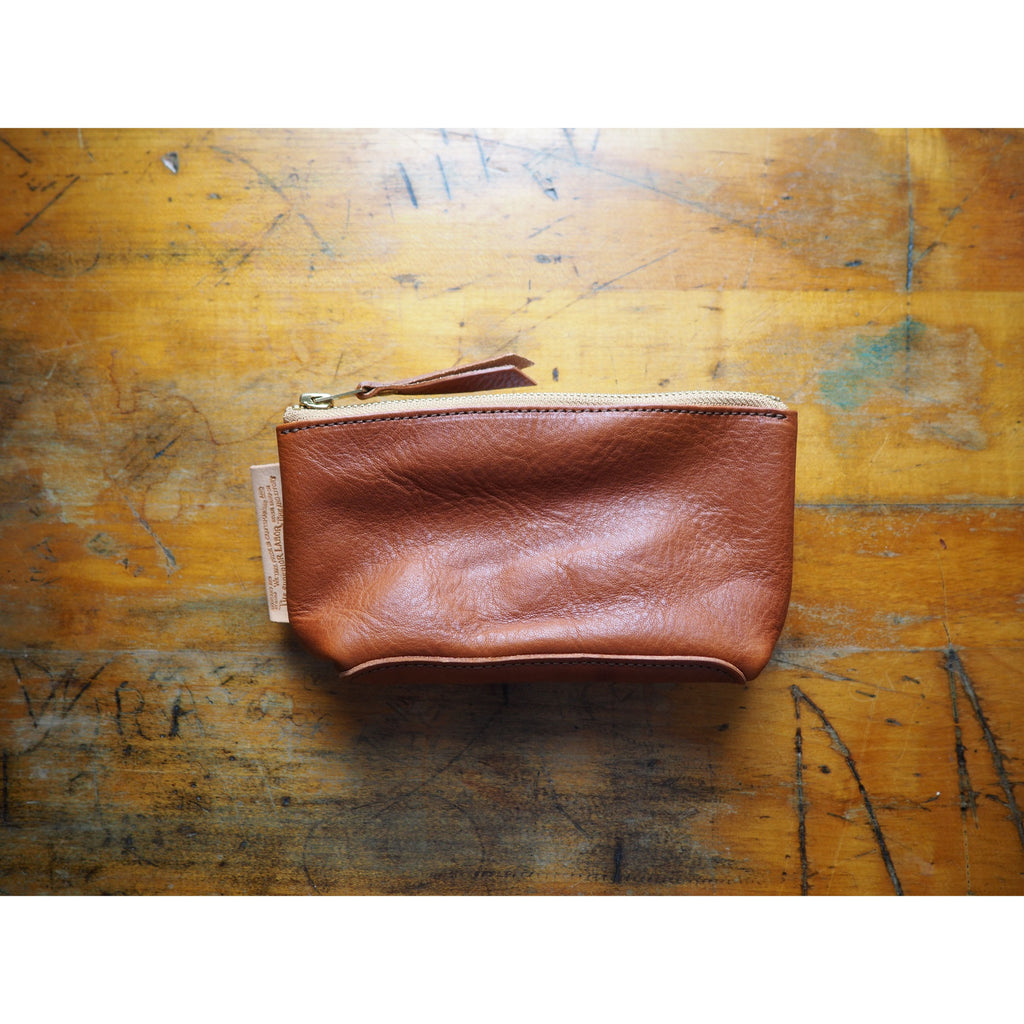 The Superior Labor Small Leather Pouch - Light Brown