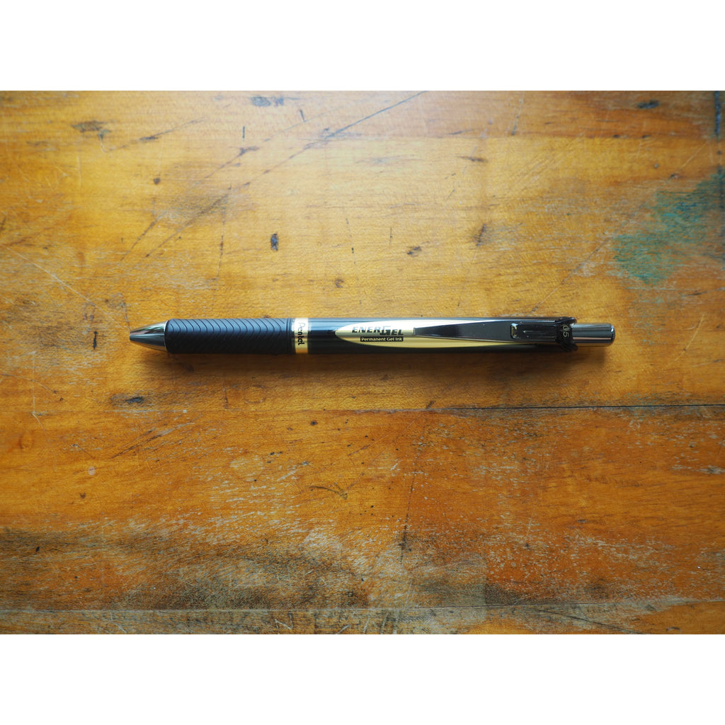 Pentel EnerGel Gel Pen - 0.5mm Permanent Black Ink