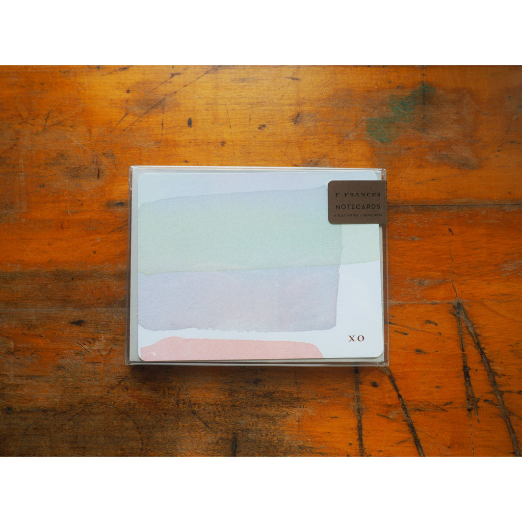 E. Frances Paper - 6 Flat Notecard Set - XO