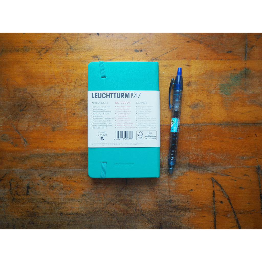 Leuchtturm Hardcover A6 Pocket Notebook - Emerald (Dot)