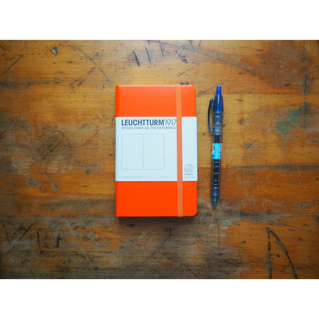 Leuchtturm Hardcover A6 Pocket Notebook - Orange (Dot)