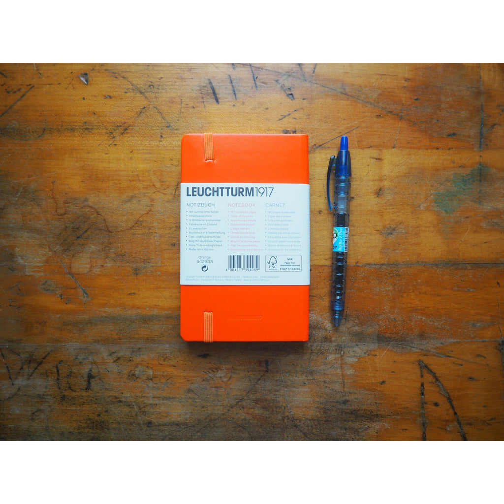 Leuchtturm Hardcover A6 Pocket Notebook - Orange (Dot)