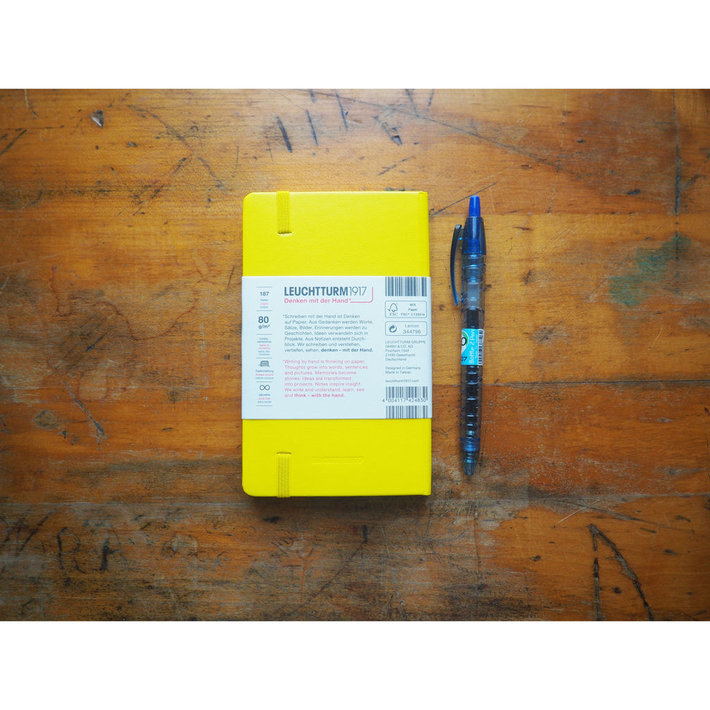 Leuchtturm Hardcover A6 Pocket Notebook - Lemon (Dot)