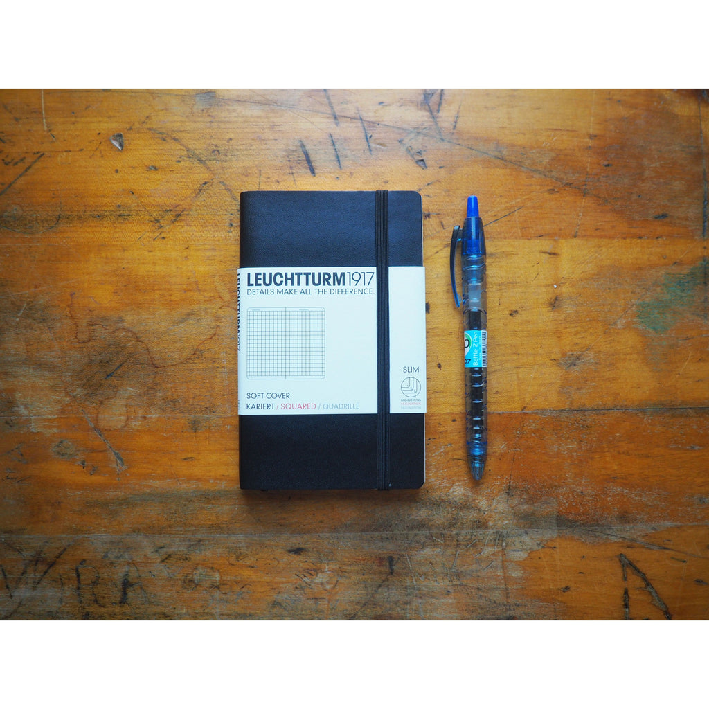 Leuchtturm Hardcover A6 Pocket Notebook - Black (Grid)