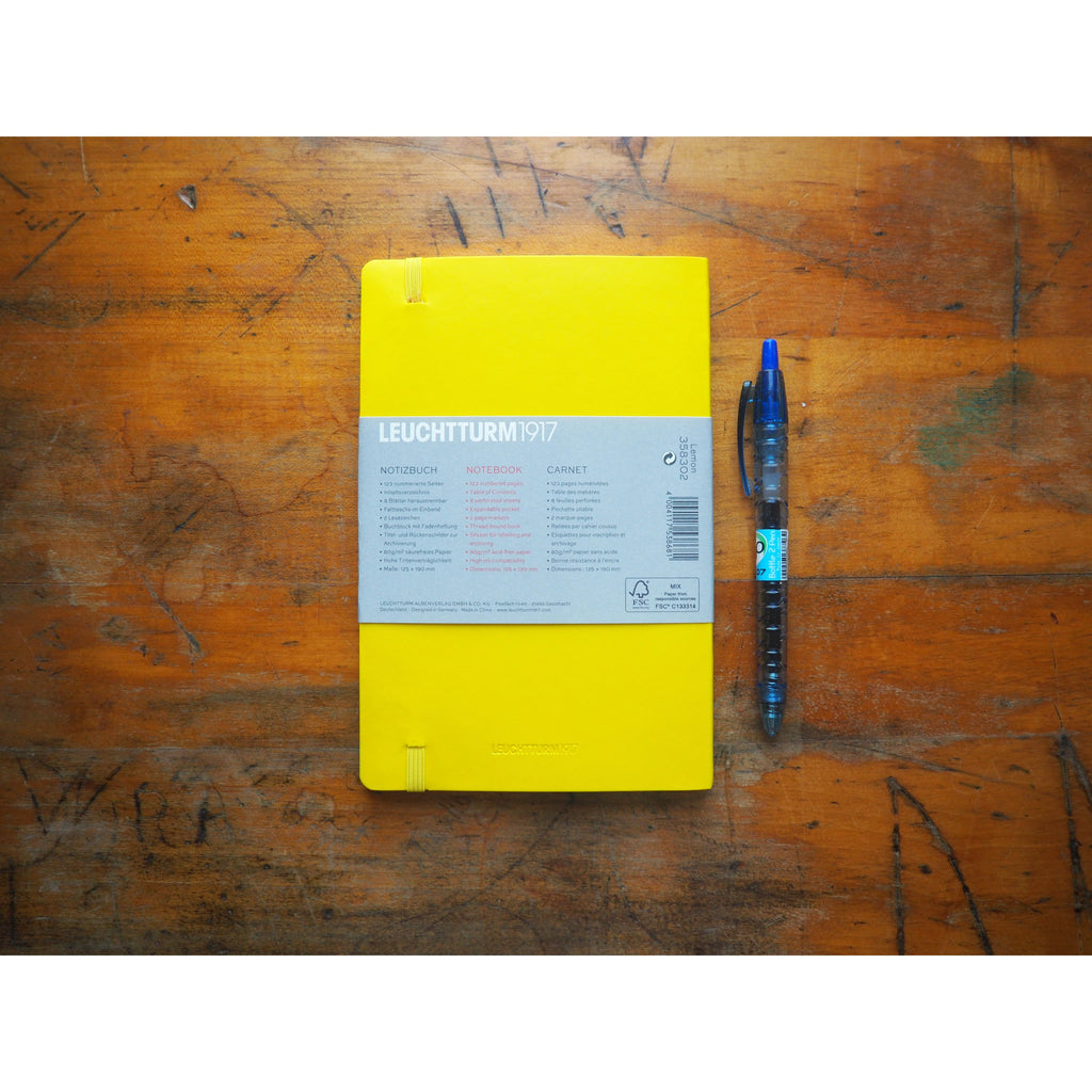 Leuchtturm Softcover B6+ Notebook - Lemon (Lined)