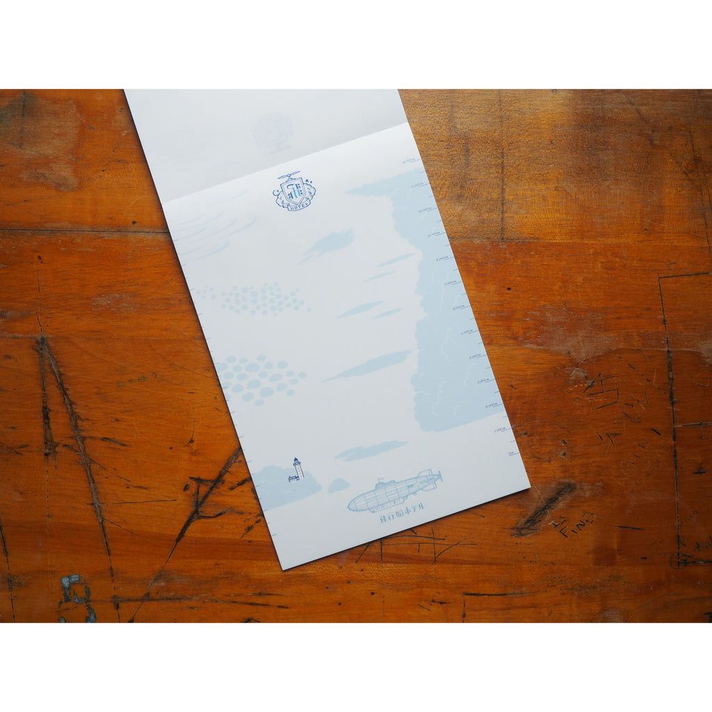 Life Japanese Stationery Letterpad (5.5 x 8.3) - Kyupodo Airship Hotel