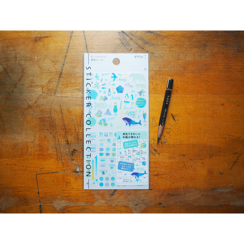 Midori Stickers -  Color Blue (2560)