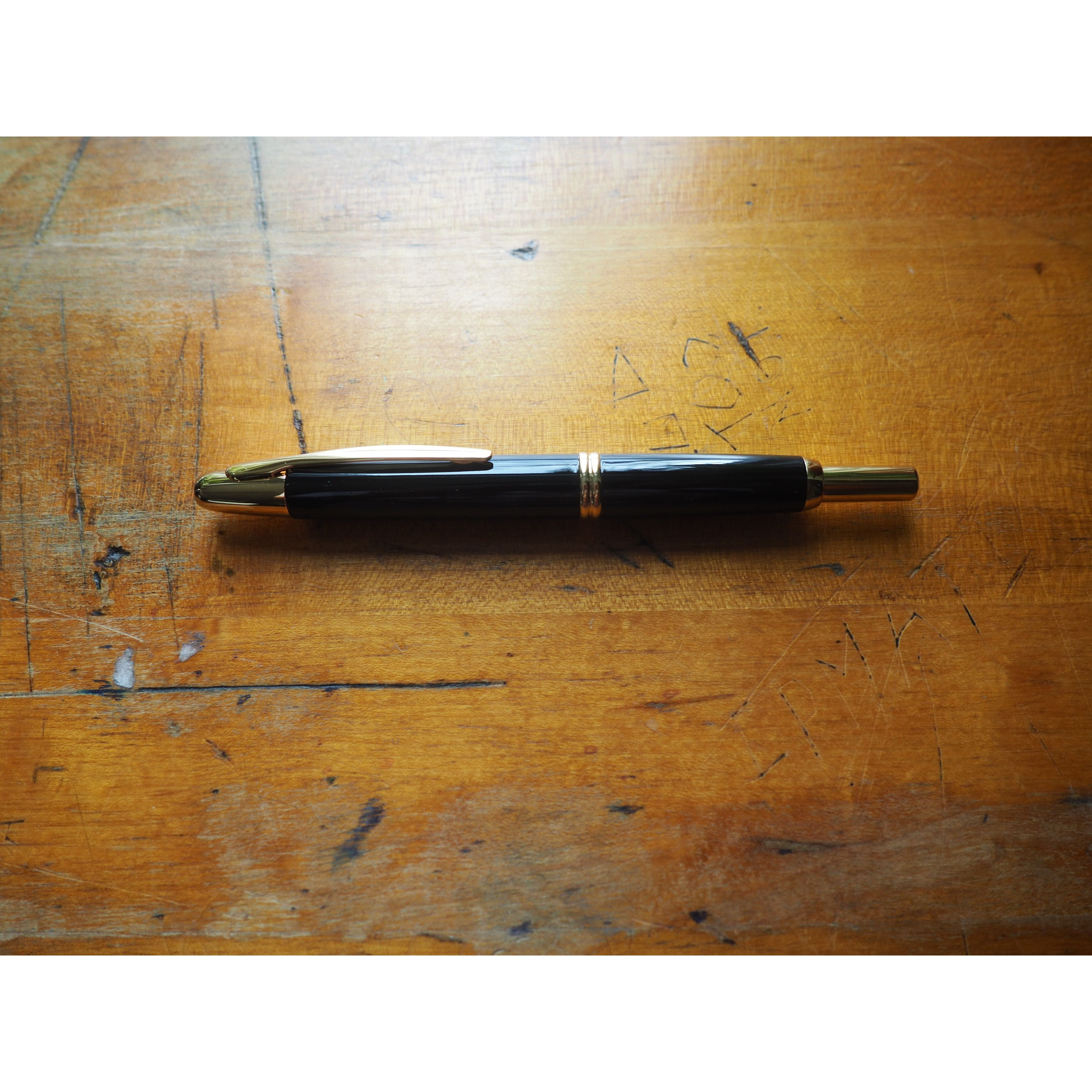 Pilot Vanishing Point Fountain Pen - Black with Gold Trim – Wonder