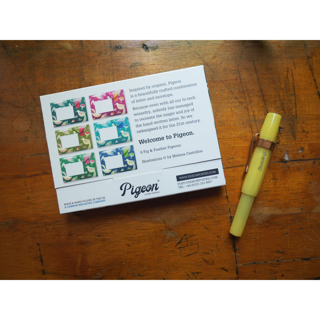 Pigeon - Correspondence Paper - 6 Sheets - Fig & Feather Pigeons Pack