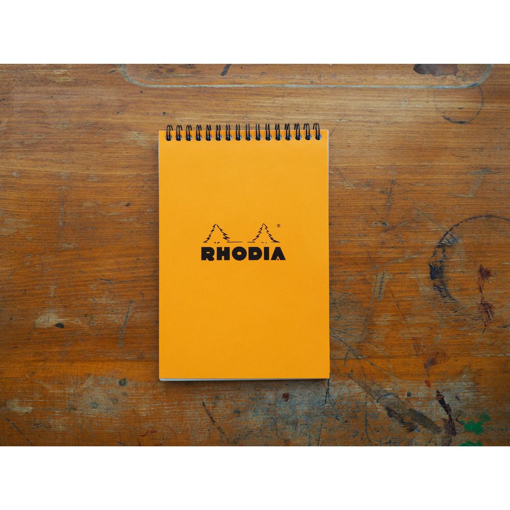 Rhodia Top Spiral Pad No. 16 - Graph - Orange (A5)