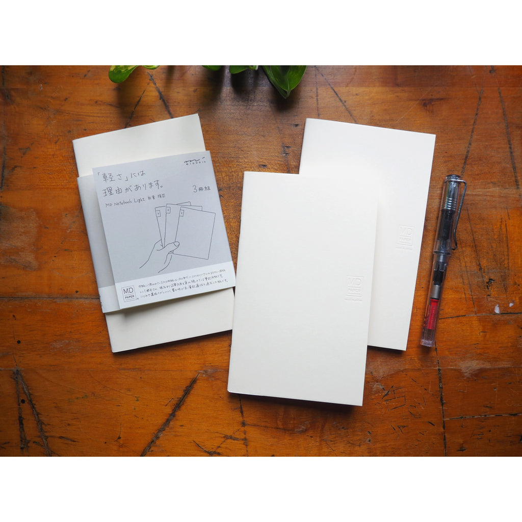 Midori MD Notebook Light B6 Slim - Lined (3pcs pack)