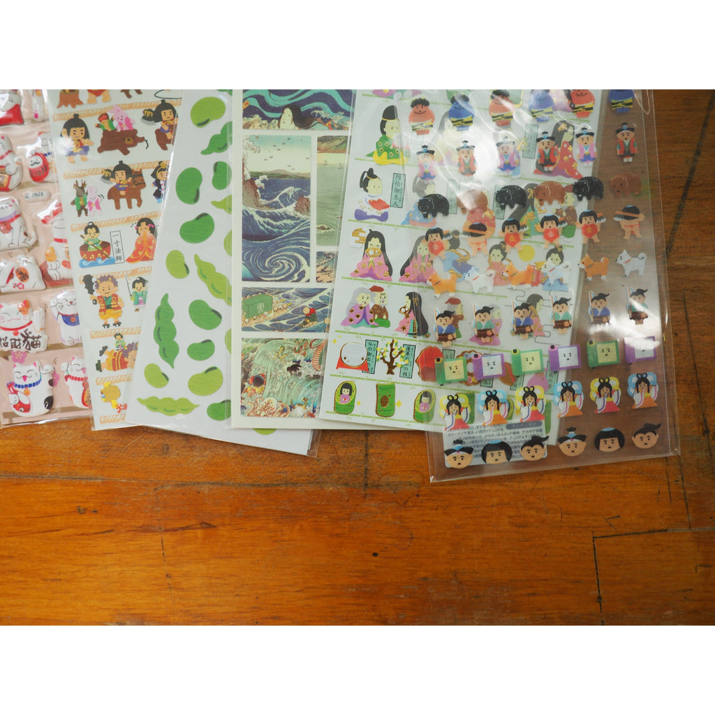 Mystery Sticker Pack- 6 Sheets - All Things Japanese