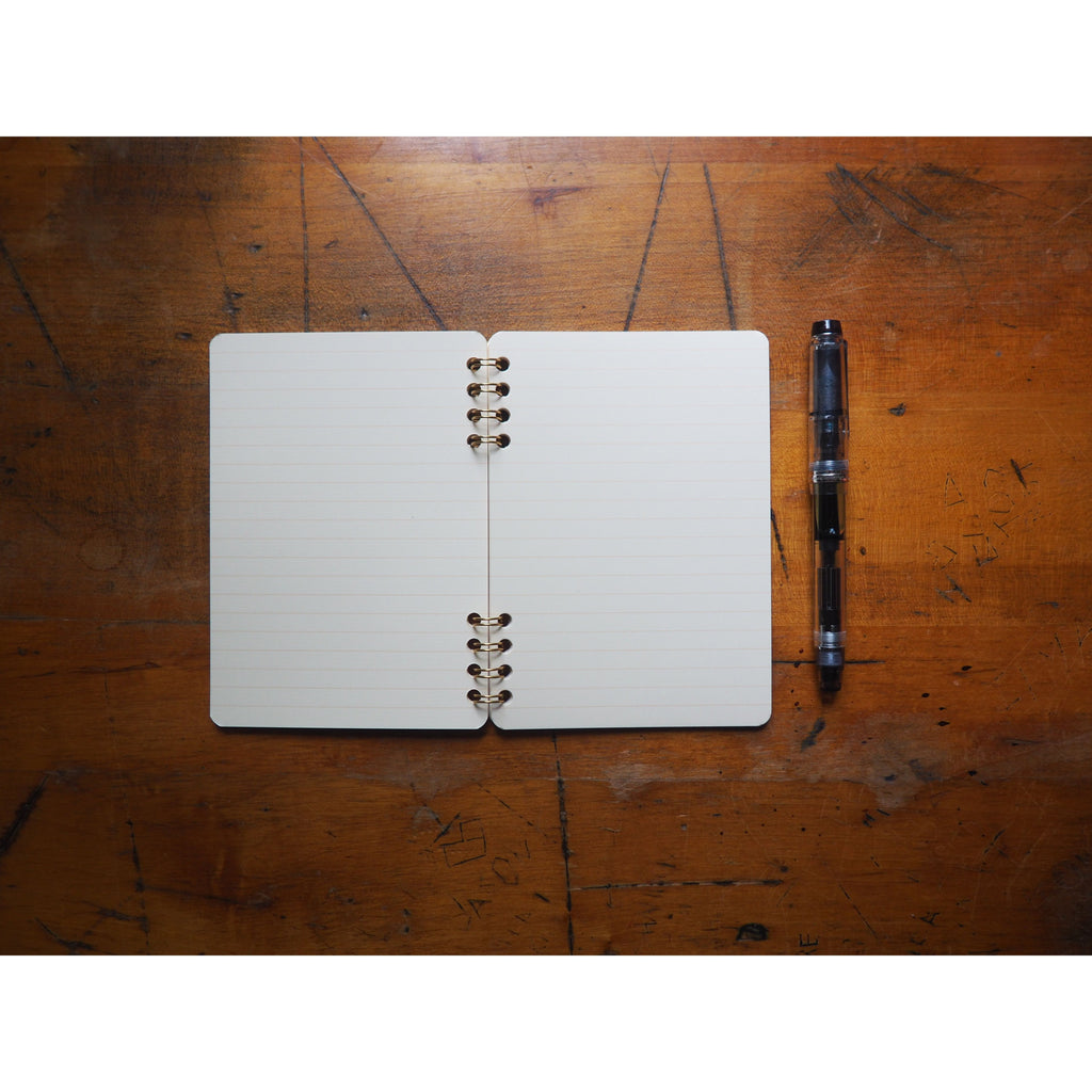 Life Japanese Stationary Cinnamon Spiral Notebook - A6 Ruled
