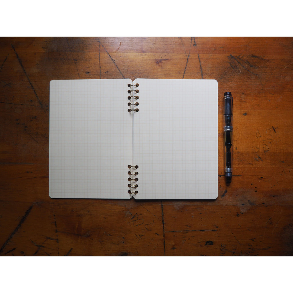 Life Japanese Stationary Cinnamon Spiral Notebook - B6 Section