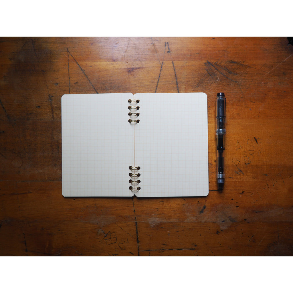 Life Japanese Stationary Cinnamon Spiral Notebook - A6 Section