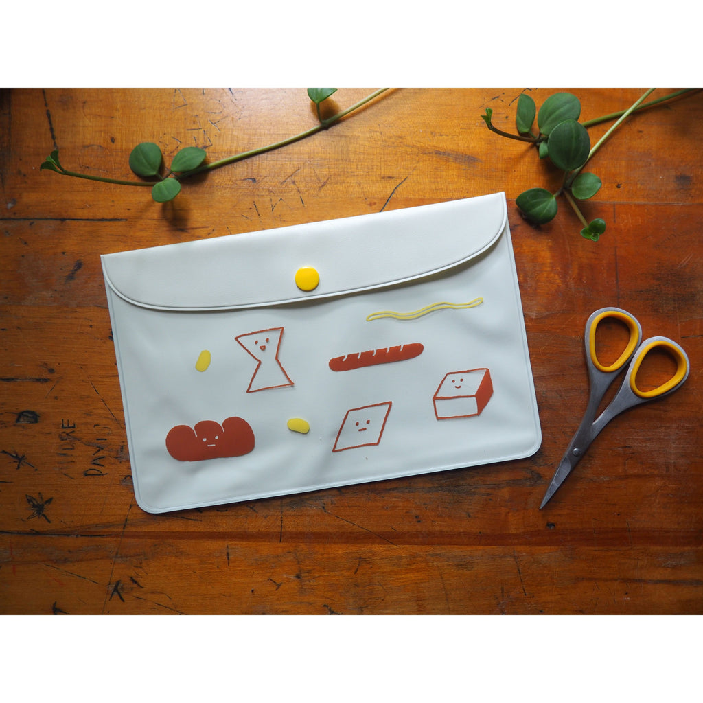 Yohand Studio Stationery Bag - Clear - Yohand Loves Bread