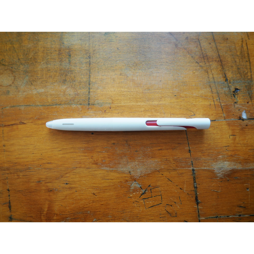 Zebra - Blen Emulsion Ballpoint Pen 0.7 - White Body Red Ink (BA88-R)