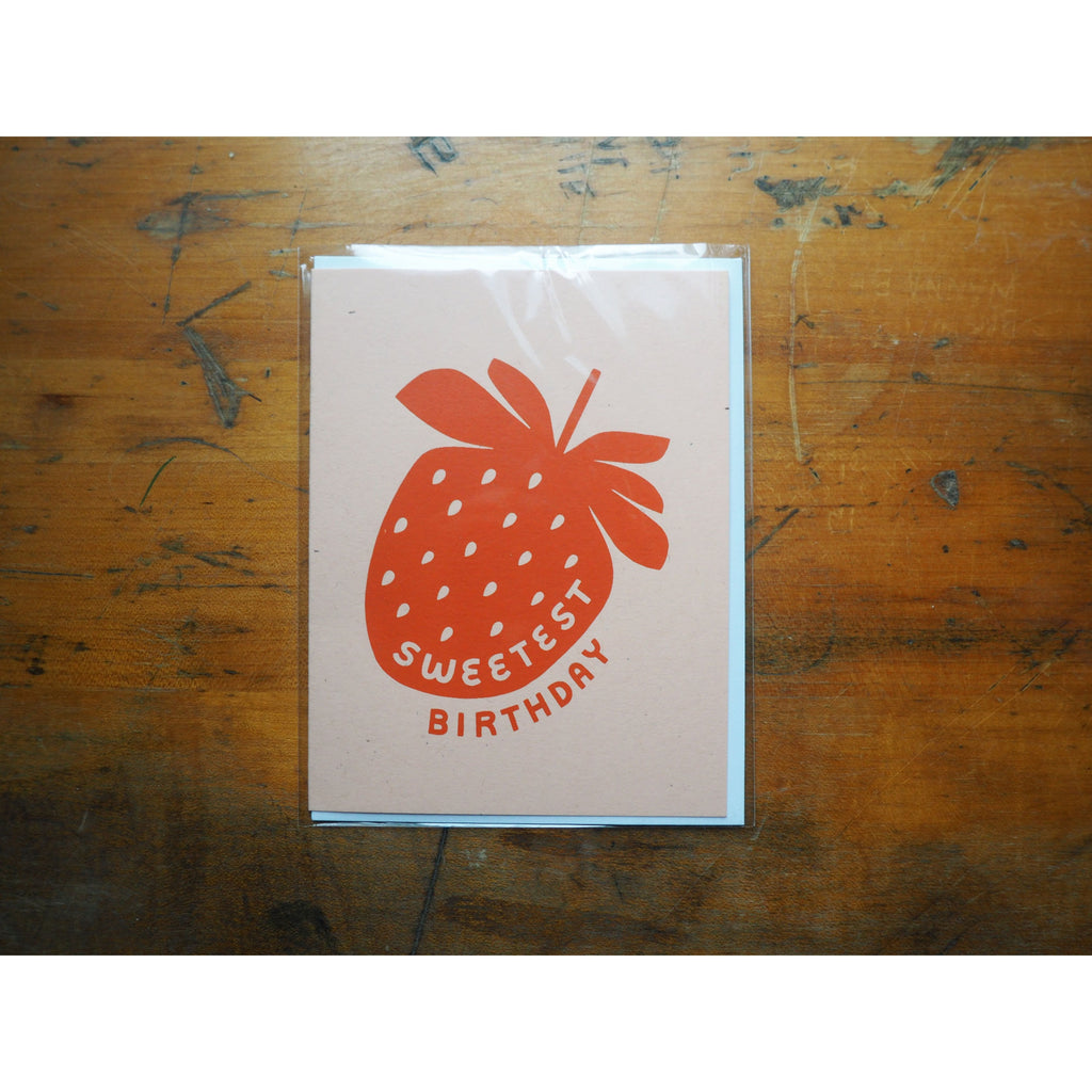 Worthwhile Paper - Sweetest Birthday Strawberry Card