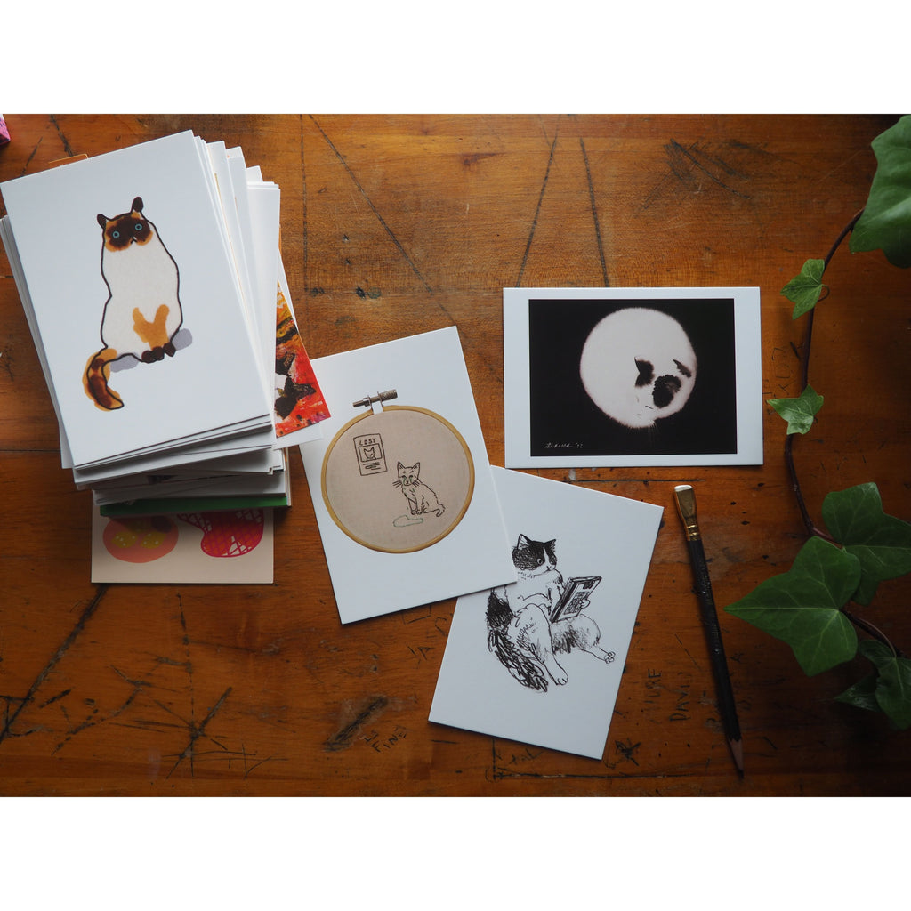 Cat Box: 100 Postcards by 10 Artists