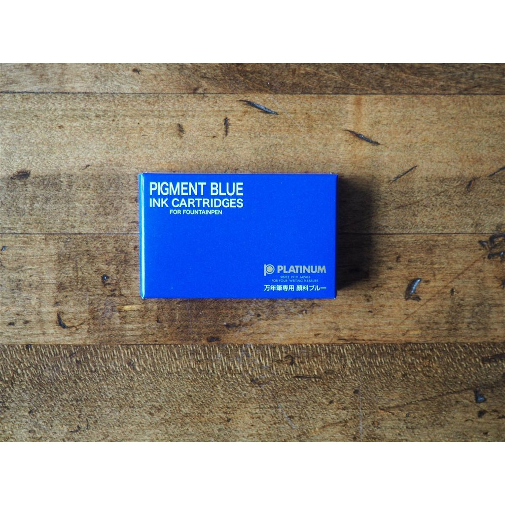 Platinum Pigment Ink Cartridges - Blue (Box of 10)