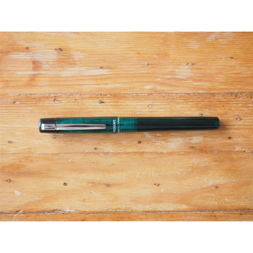 <center>Platinum Prefounte Fountain Pen - Dark Emerald</center>