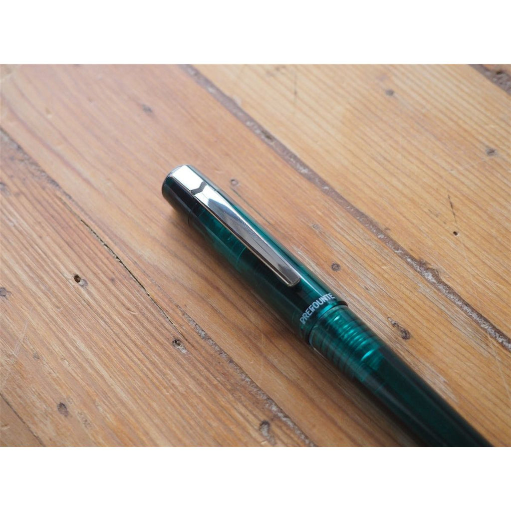 <center>Platinum Prefounte Fountain Pen - Dark Emerald</center>