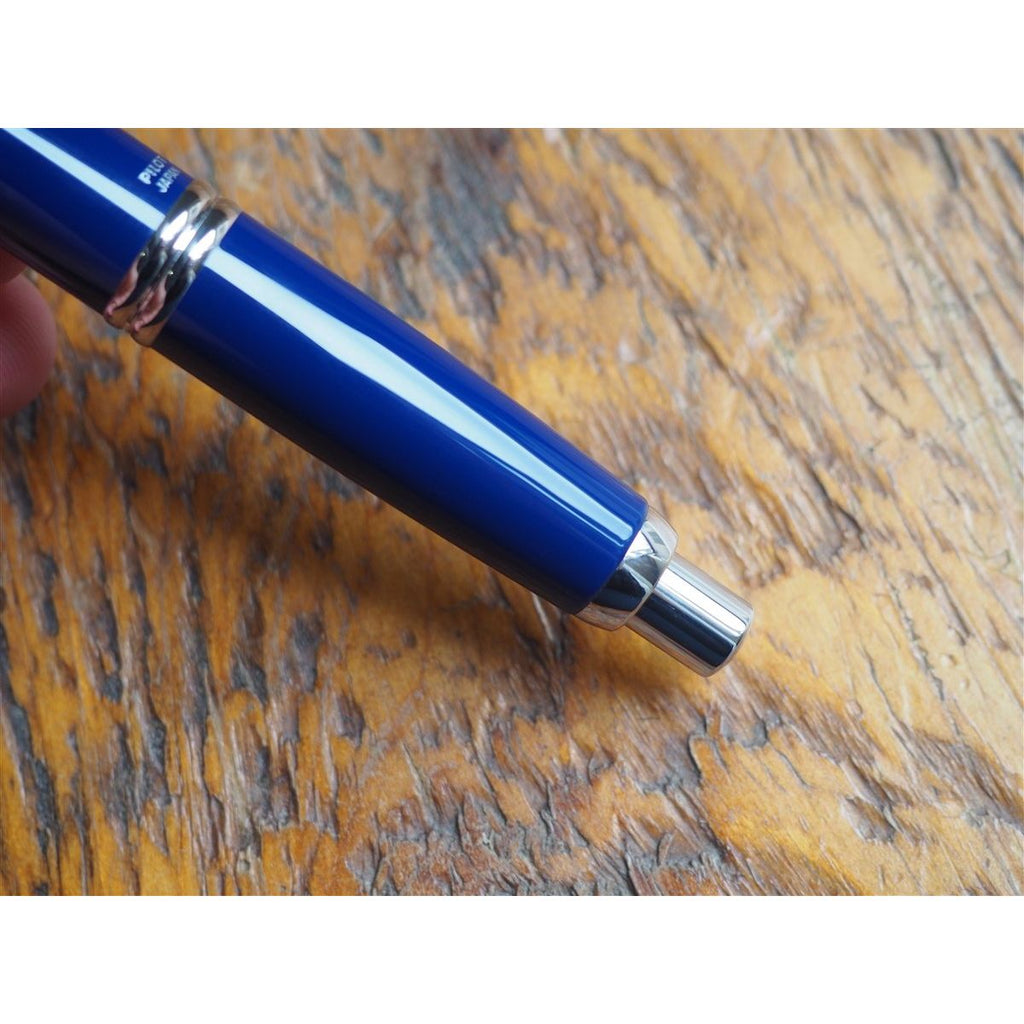 Pilot Vanishing Point Fountain Pen - Blue with Rhodium Trim