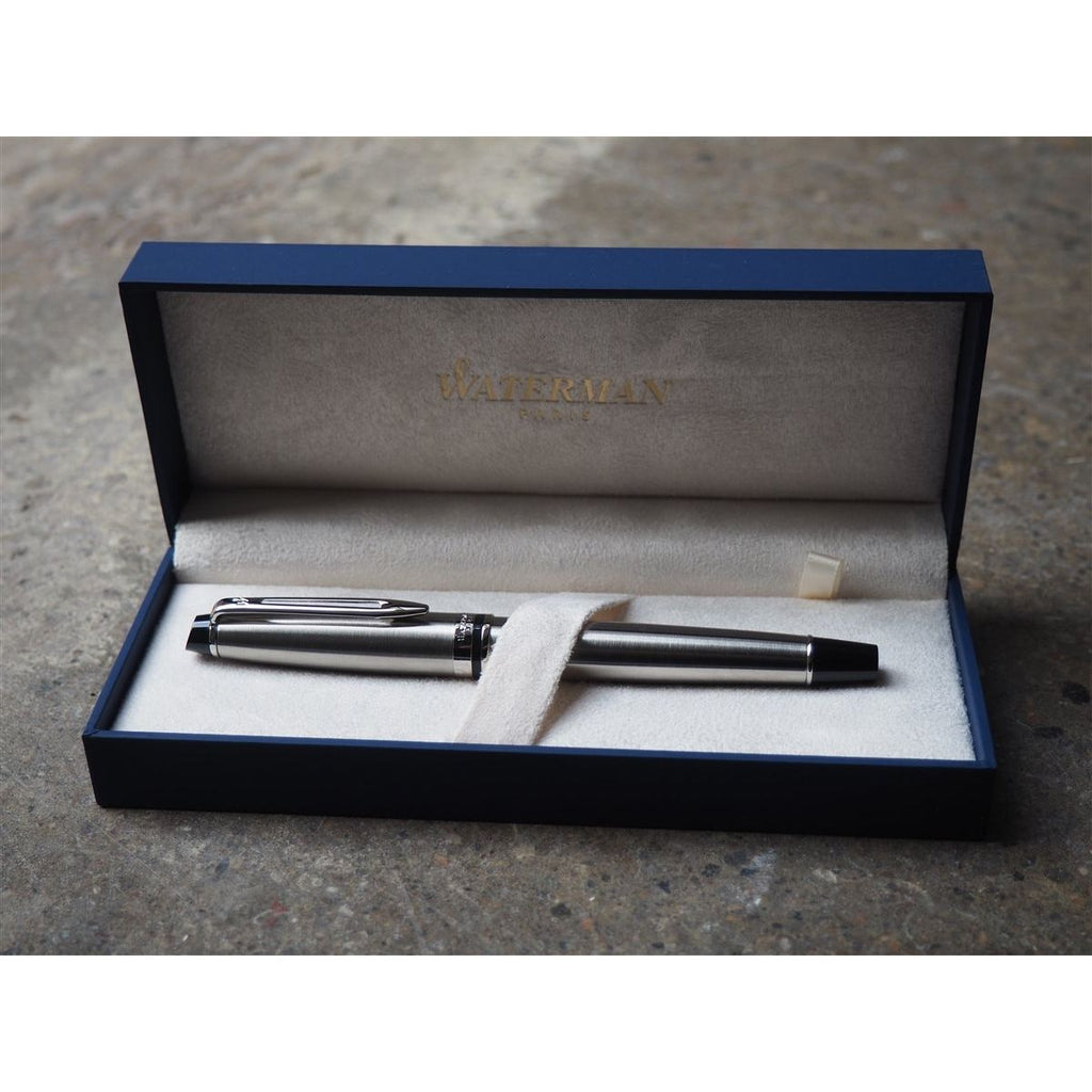 Waterman Expert3 Fountain Pen - Stainless Steel with Silver Trim