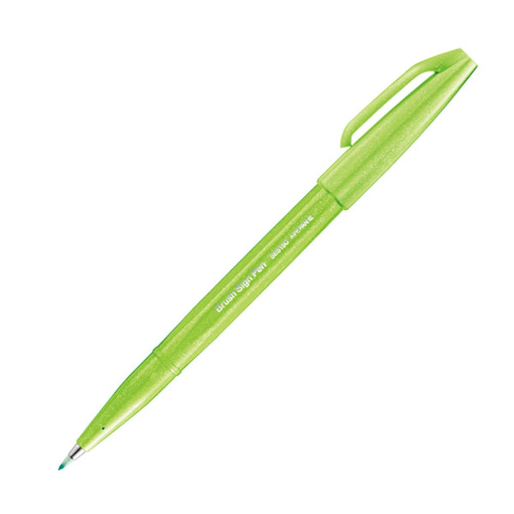 Pentel Brush Sign Pen - Light Green
