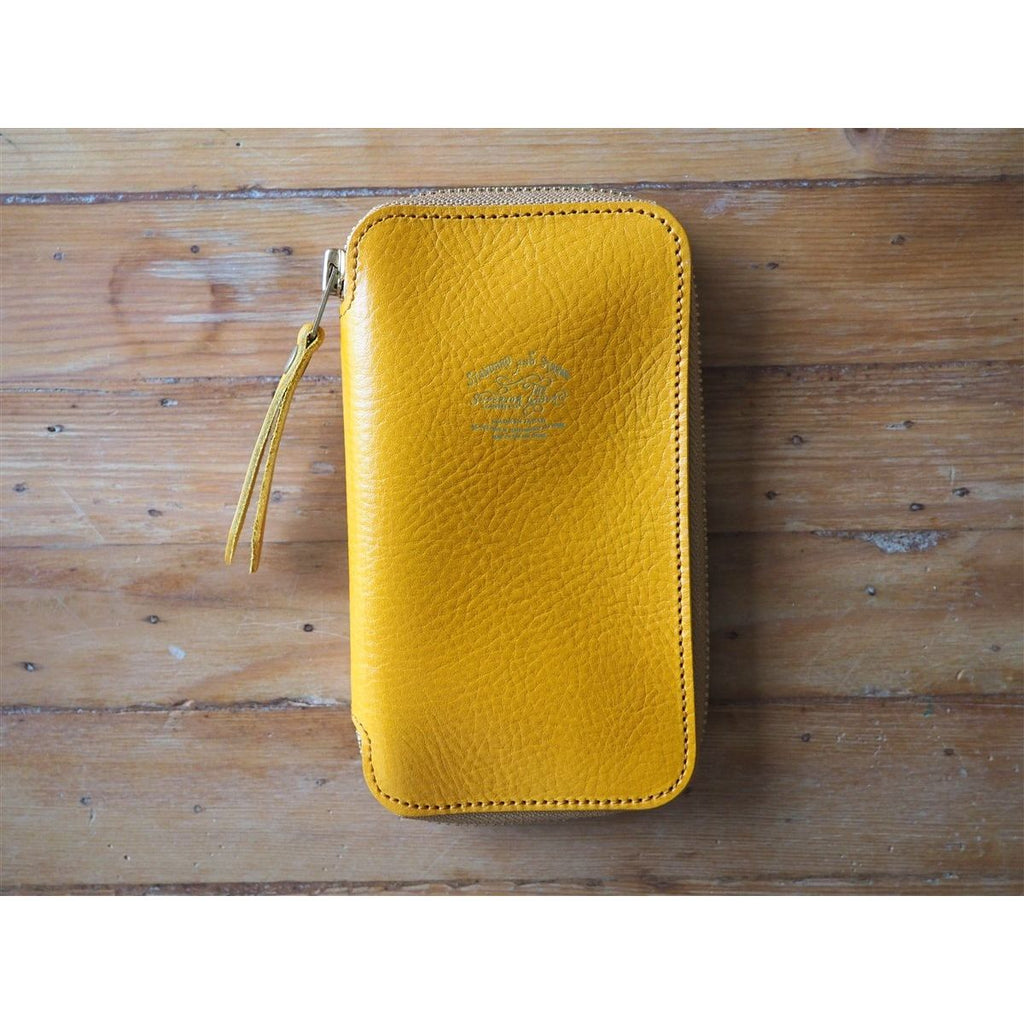The Superior Labor Leather Pen Zip Case - Yellow