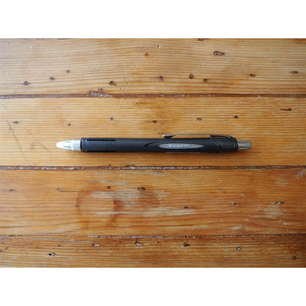 Uni Jetstream Rubber Body Ballpoint Pen - Black