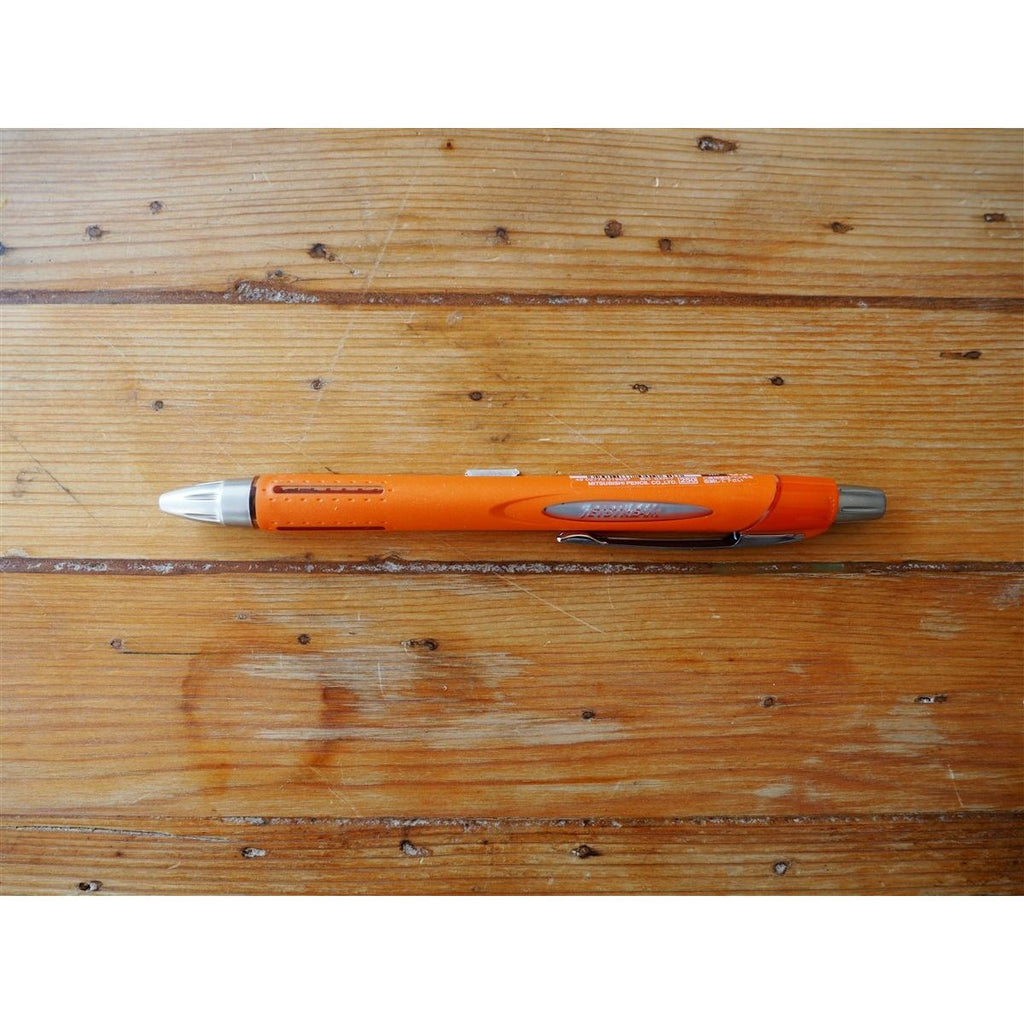 Uni Jetstream Rubber Body Ballpoint Pen - Orange