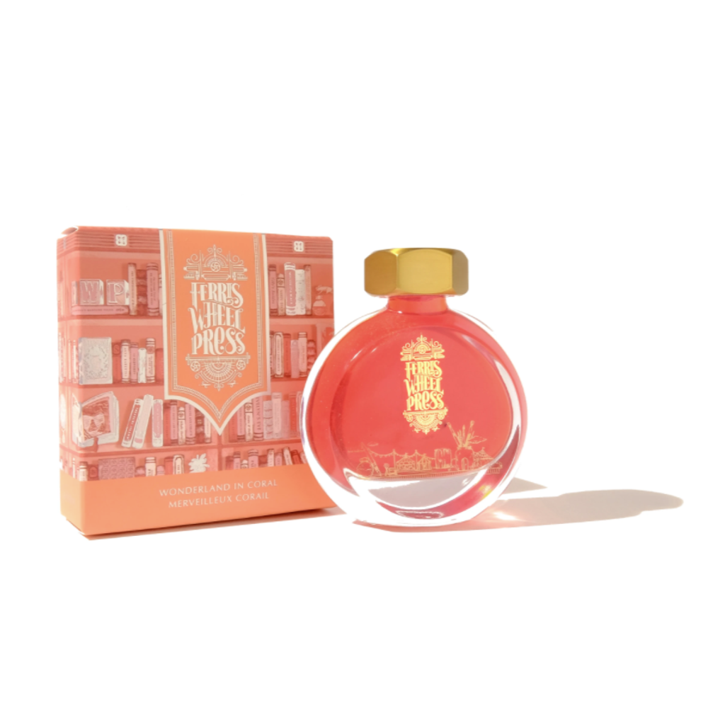 Ferris Wheel Press Fountain Pen Ink - The Bookshoppe Collection - Wonderland in Coral (38mL)
