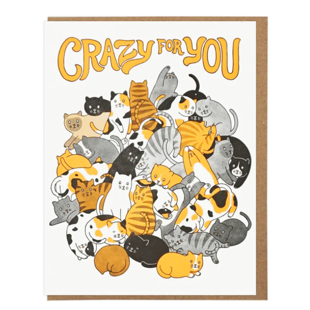 Lucky Horse Press - Card - Crazy For You Cats